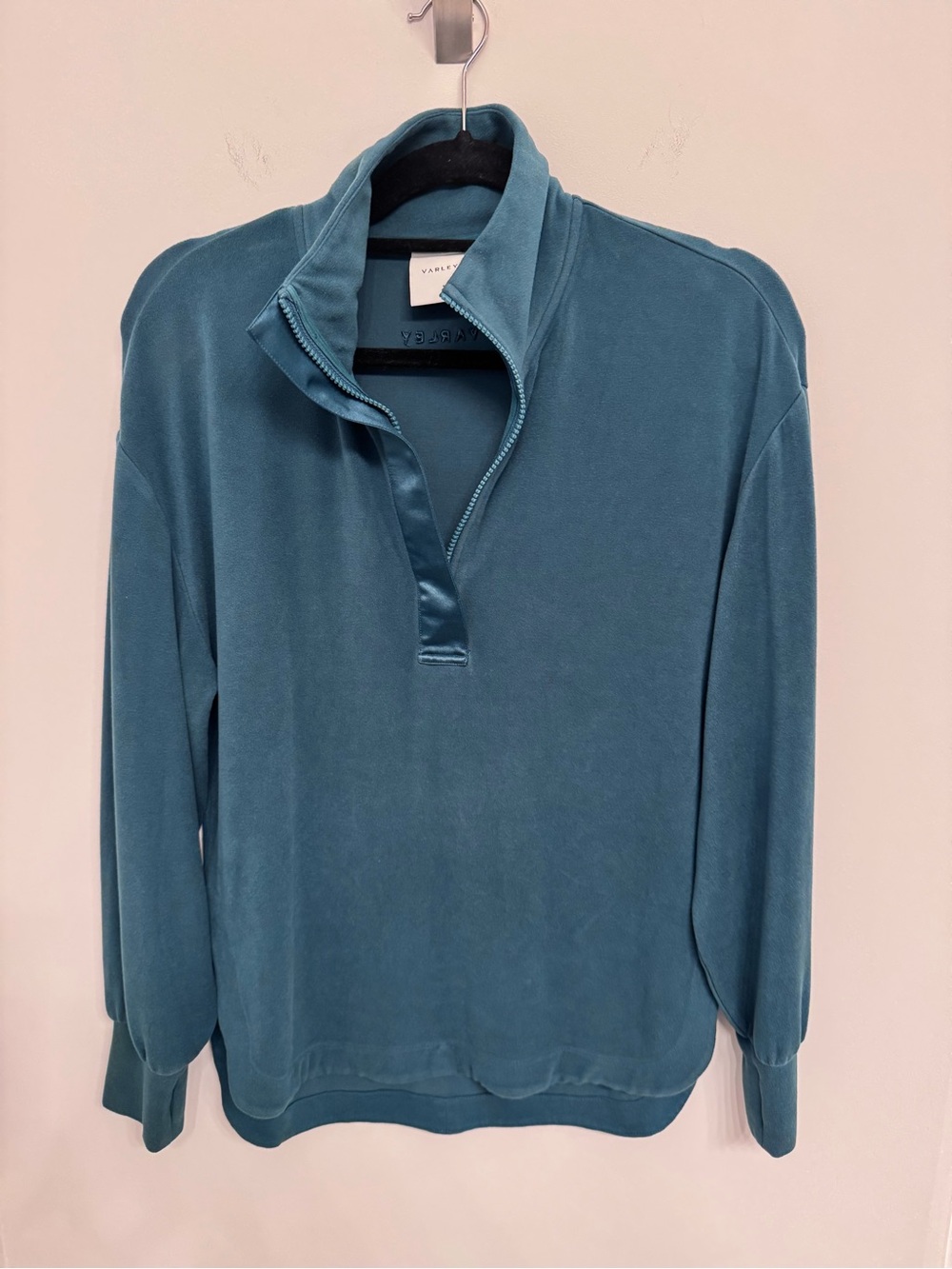 Varley Green Zip-Up Pullover